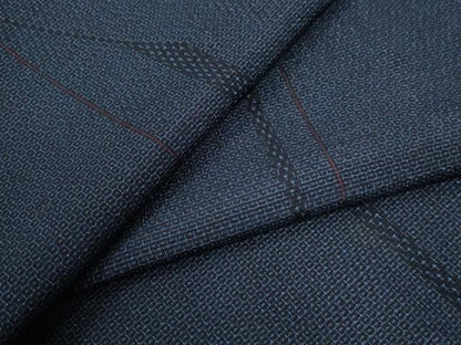 平和屋着物●本塩沢　110亀甲　変わり縞　正絹　逸品　CAAZ3919yc