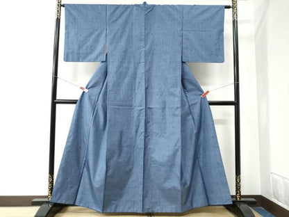平和屋着物●本場大島紬　160亀甲　水玉　総詰め　正絹　逸品　CAAZ3929yc