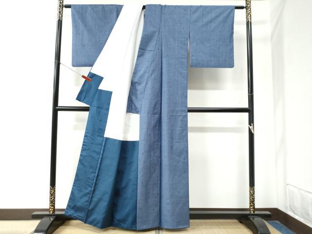 平和屋着物●本場大島紬　160亀甲　水玉　総詰め　正絹　逸品　CAAZ3929yc