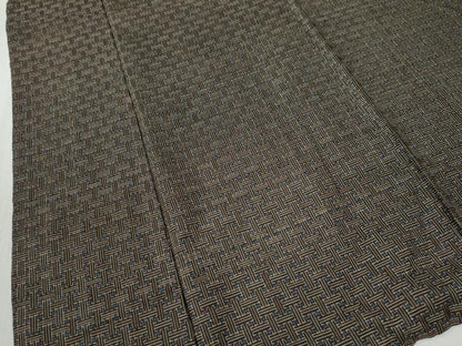 平和屋着物●本場大島紬　龍郷絣　秋名バラ　正絹　逸品　CAAZ3944yc
