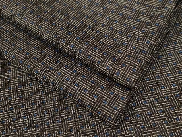 平和屋着物●本場大島紬　龍郷絣　秋名バラ　正絹　逸品　CAAZ3944yc