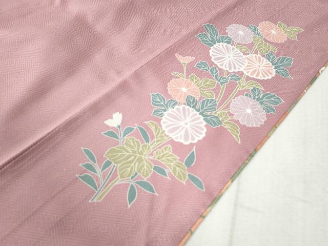 平和屋着物●訪問着　総刺繍　駒刺繍　花車　牡丹　暈し染め　金糸　正絹　逸品　CABE2639yc 平和屋着物○訪問着 駒刺繍 牡丹枝垂れ花文 暈し染め 金彩