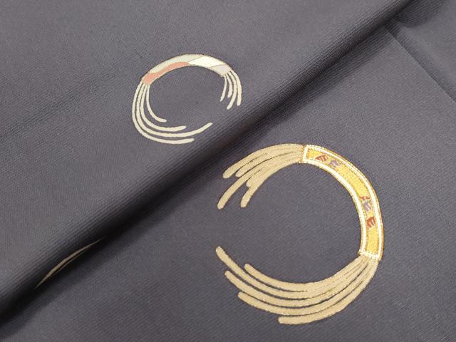 平和屋着物●訪問着 駒刺繍 束ね稲文 金彩 大丸扱い 正絹 逸品 CAAZ3993yc