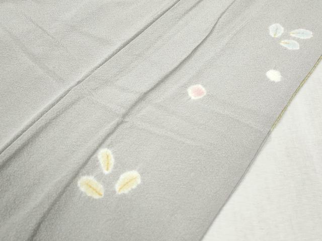 平和屋着物●創業460年・千總　訪問着　駒刺繍　絞り　地紙松竹梅花文　金彩　正絹　逸品　CAAZ3996yc
