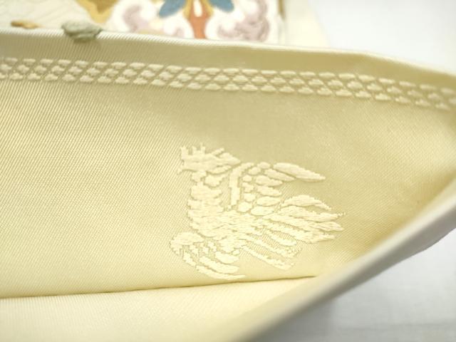平和屋着物●六通柄袋帯 慶祥唐織 正倉院花鳥文 金糸 正絹 逸品 CAAZ4006hy