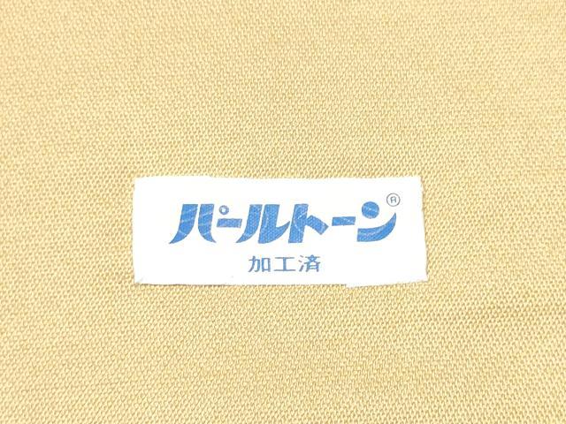 平和屋着物●太鼓柄袋帯　ふくれ織　雪輪文　金銀彩　正絹　逸品　CAAZ4057hy