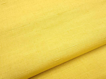 平和屋着物●八寸名古屋帯 紬地 黃支子色 正絹 逸品 CAAZ4182hy
