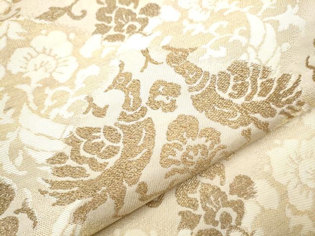 平和屋着物●西陣 川島織物 六通柄 本袋帯 花鳥文 金糸 正絹 逸品 CAAZ4250hy