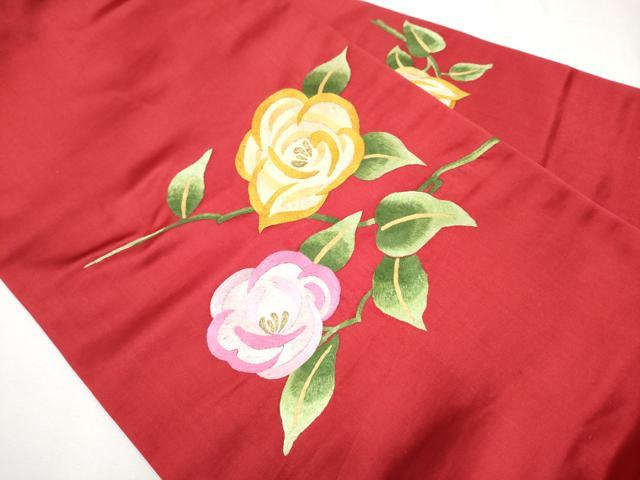 平和屋着物●中国三大刺繍 蘇州刺繍 総刺繍 九寸名古屋帯 枝花文 金糸 正絹 逸品 CAAZ4278hy
