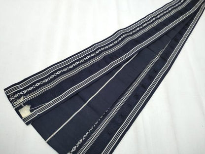 平和屋着物●男性　本場筑前博多織　角帯　献上　正絹　逸品　CAAZ4304hy