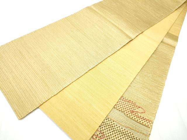 平和屋着物●太鼓柄袋帯　エ霞文　金彩　正絹　逸品　CAAZ4319hy