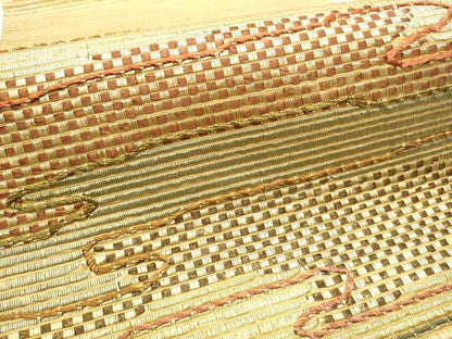 平和屋着物●太鼓柄袋帯　エ霞文　金彩　正絹　逸品　CAAZ4319hy