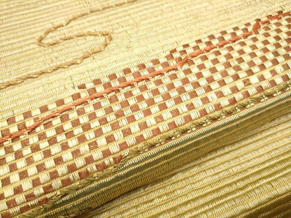 平和屋着物●太鼓柄袋帯　エ霞文　金彩　正絹　逸品　CAAZ4319hy