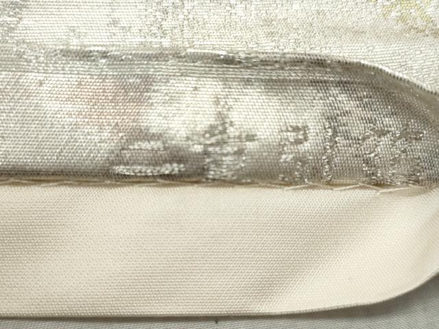 平和屋着物◎六通柄袋帯　籬風景文　古京錦　二重引箔　正絹　逸品　CAAZ4699fb