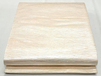 平和屋着物◎全通柄袋帯 霞文 銀糸 正絹 逸品 CAAZ4709fb