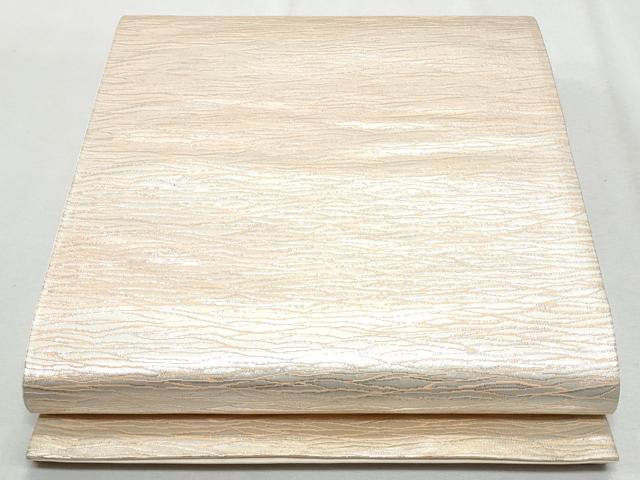 平和屋着物◎全通柄袋帯 霞文 銀糸 正絹 逸品 CAAZ4709fb