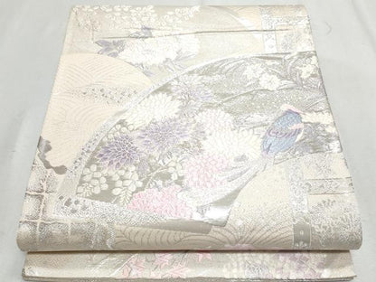 平和屋着物◎六通柄袋帯　唐織　桃山琳派　錦プラチナ箔　正絹　逸品　CAAZ4789fb