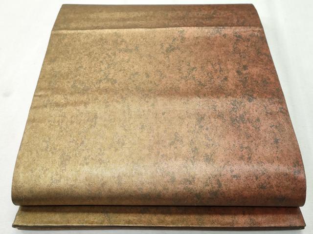 平和屋着物◎六通柄袋帯　霞文　引箔　正絹　逸品　CAAZ4959fb