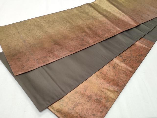 平和屋着物◎六通柄袋帯　霞文　引箔　正絹　逸品　CAAZ4959fb
