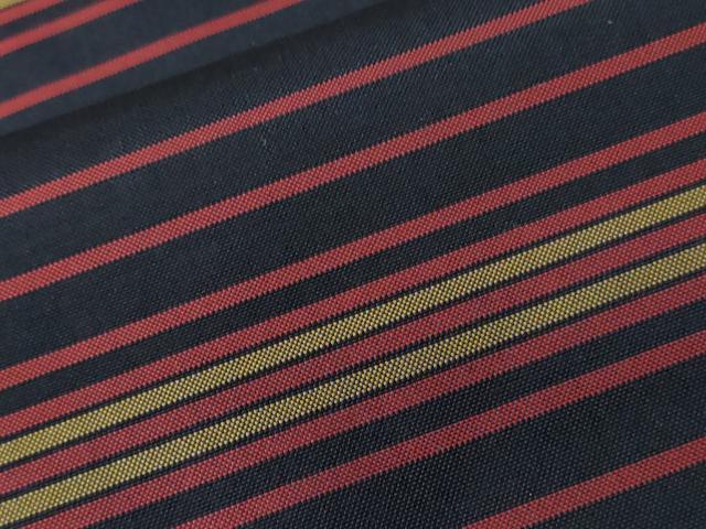平和屋着物■上質な紬　横段文　正絹　逸品　CAAZ5090ev