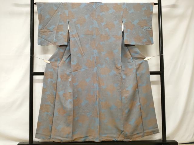 平和屋着物■上質な小紋　舞花文　正絹　逸品　CAAZ5215ev