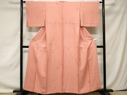 平和屋着物■上質な小紋　草花文　金彩　正絹　逸品　CAAZ5224ev