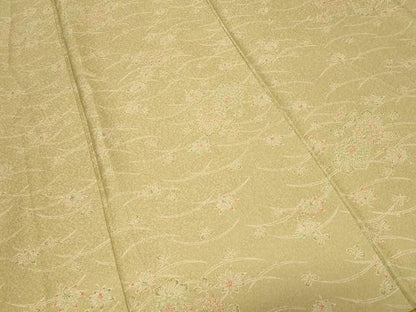 平和屋着物■上質な小紋　芝草楓花文　正絹　逸品　CAAZ5225ev