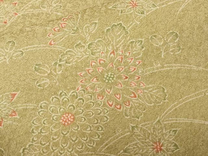 平和屋着物■上質な小紋　芝草楓花文　正絹　逸品　CAAZ5225ev