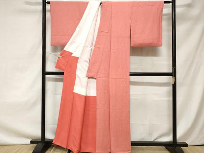 平和屋着物■江戸小紋　鮫小紋柄　檜垣　正絹　逸品　CAAZ5262ev