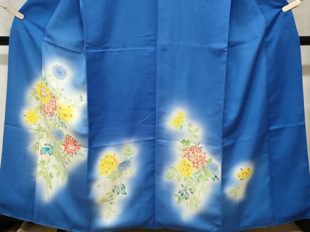 平和屋着物■訪問着　手描き　枝花文　暈し染め　金彩　正絹　逸品　CAAZ5323ev