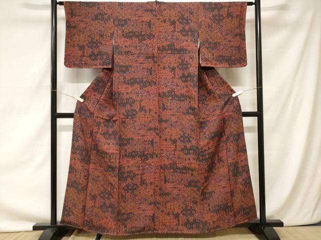 平和屋着物■上質な小紋　雲取り吉祥花文　正絹　逸品　未使用　CAAZ5366ev