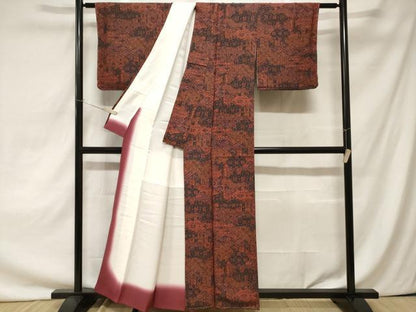平和屋着物■上質な小紋　雲取り吉祥花文　正絹　逸品　未使用　CAAZ5366ev