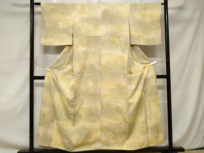 平和屋着物■上質な小紋　枝花文　暈し染め　正絹　逸品　CAAZ5394ev