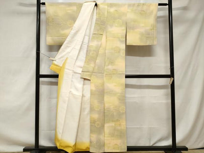 平和屋着物■上質な小紋　枝花文　暈し染め　正絹　逸品　CAAZ5394ev