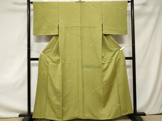 平和屋着物■上質な小紋　地紋起こし　流線文　正絹　逸品　CAAZ5411ev