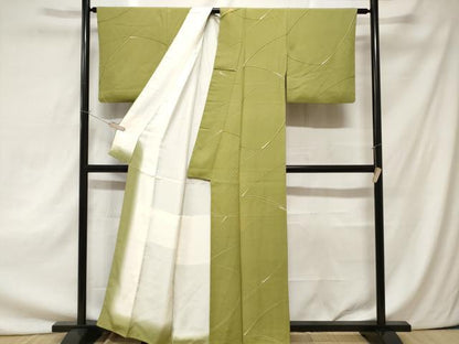 平和屋着物■上質な小紋　地紋起こし　流線文　正絹　逸品　CAAZ5411ev
