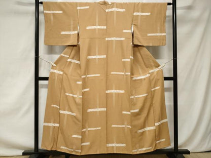平和屋着物■上質な小紋　横段舞桜文　正絹　逸品　未使用　CAAZ5426ev