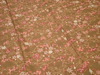 平和屋着物■上質な小紋　立波楓花文　正絹　逸品　CAAZ5428ev