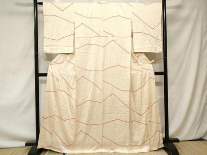 平和屋着物■上質な小紋　絞り　幾何学文様　正絹　逸品　CAAZ5456ev