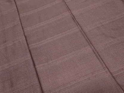 平和屋着物■上質な紬 横段文 正絹 逸品 CAAZ5458ev