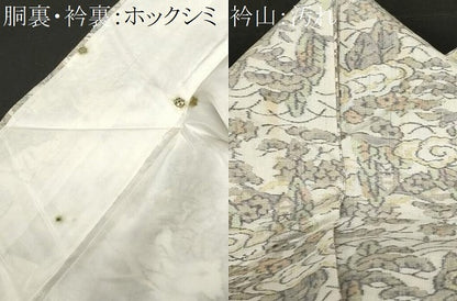 平和屋着物■上質な紬　風景文　正絹　逸品　CAAZ5492ev