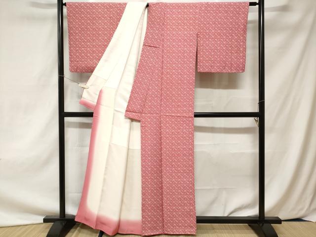 平和屋着物■上質な小紋　人物風景文　正絹　逸品　CAAZ5579ev