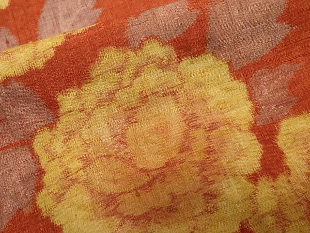 平和屋着物□上質な紬 草花文 正絹 逸品 DAAW4979cd