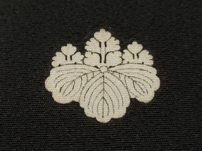 平和屋着物■豪華黒留袖 扇面尾長鶏吉祥花文 金彩 正絹 逸品 CAAZ5614ev