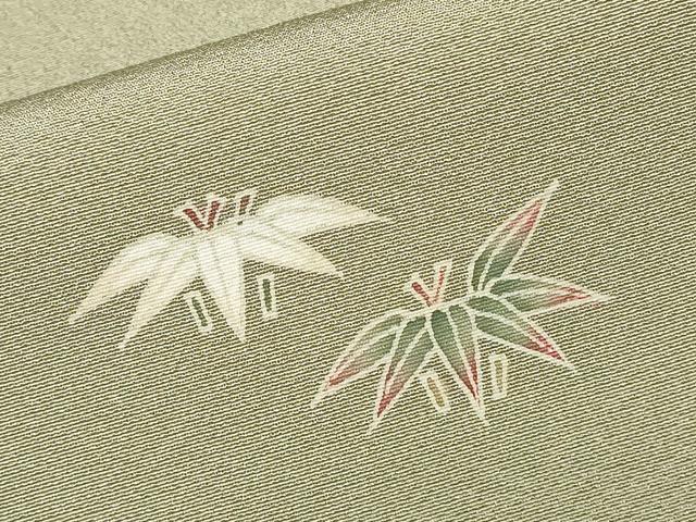 平和屋着物□訪問着 友禅 作家物 笹 枝花文 正絹 逸品 CAAZ5616ev