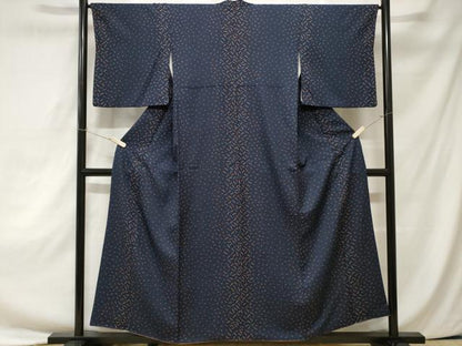平和屋着物■上質な小紋 幾何学文様 正絹 逸品 CAAZ5724ev