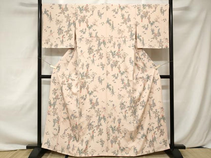 平和屋着物■上質な小紋　陶器花文　金彩　正絹　逸品　CAAZ5791ev