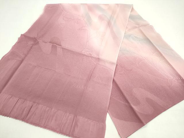 平和屋着物●和装小物　帯締め・帯揚げセット　流水枝花文　暈し染め　丹後ちりめん　高麗組　金糸　逸品　未使用　CAAZ6052ju