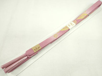 平和屋着物●和装小物　帯締め・帯揚げセット　流水枝花文　暈し染め　丹後ちりめん　高麗組　金糸　逸品　未使用　CAAZ6052ju