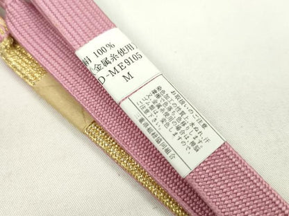 平和屋着物●和装小物　帯締め・帯揚げセット　流水枝花文　暈し染め　丹後ちりめん　高麗組　金糸　逸品　未使用　CAAZ6052ju